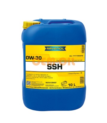 Моторное масло RAVENOL Super Synthetic Hydrocrack SSH SAE 0W-30 (10л) 