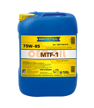 Трансмиссионное масло RAVENOL MTF -1 SAE 75W-85 (10л) new